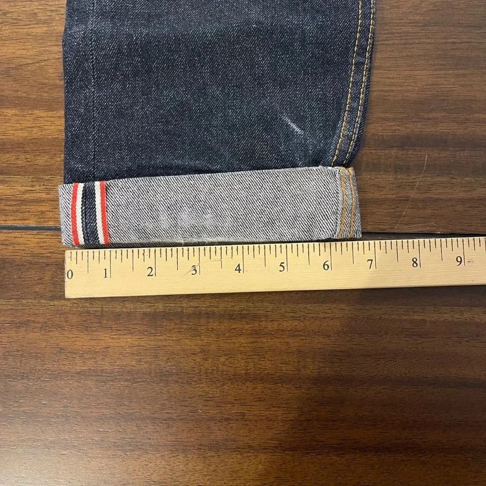 Goodale The Tailored Tapered Jean dark wash worn-in size 31x32